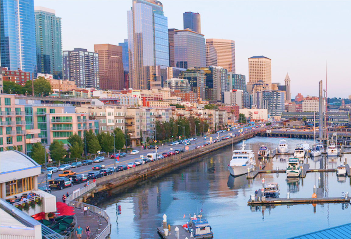 Waterfront condos and cutting-edge design make this revitalized area a sleek, modern luxury destination.