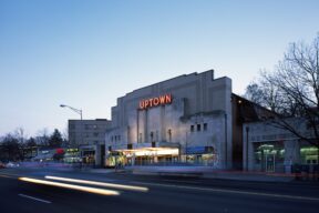 a building with the sign board "UPTOWN" in Cleveland Park
