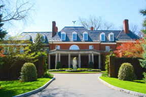 Lush greenery surrounds grand homes and luxury condos in this refined, residential retreat in Forest Hills