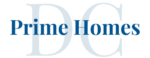 Logo of DC Prime Homes in blue color